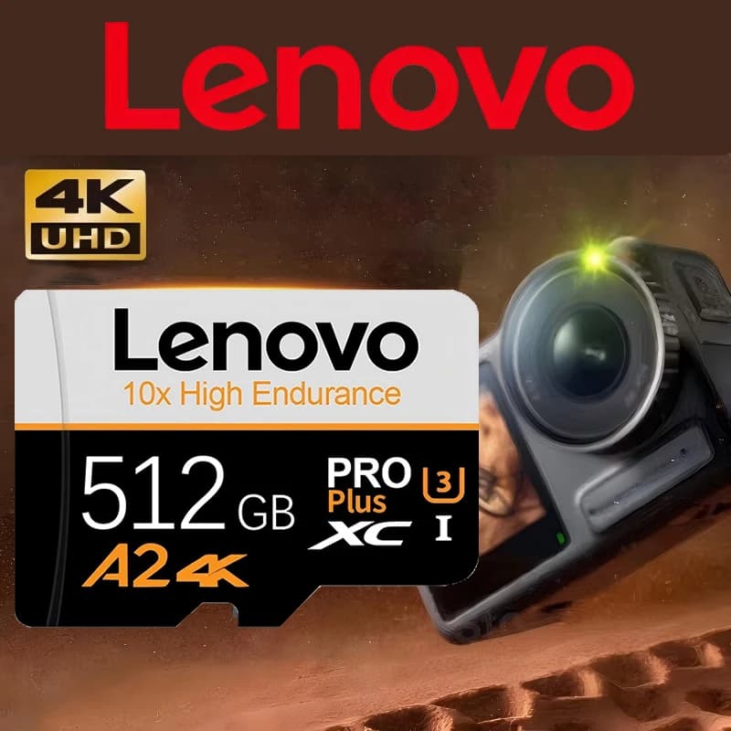 Lenovo Versatile Memory Card TF Cards SD Cards Micro TF SD 512GB Multi Device 128GB 64GB UHS-I for Dash Cam / Drone