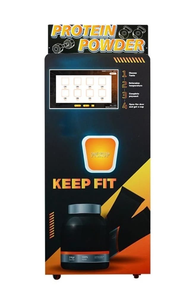 Distributore automatico di proteine in polvere, distributore automatico senza operatore, macchina self-service per milkshake