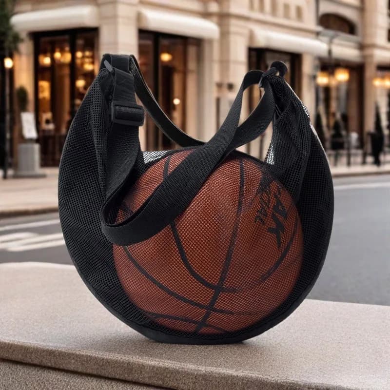 Large Capacity Basketball Bag Single Shoulder Crossbody Sports Training Ball Storage Bag Suitable for Volleyball Football