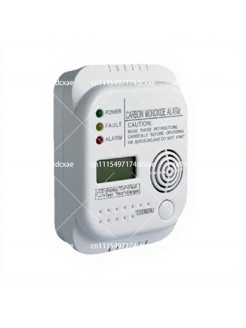 Battery Powered Carbon Monoxide Alarm, Household CO Detector with LCD Digital Display
