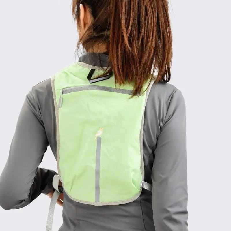 Lightweight Cycling and Running vest with Pocket for Phone, Reflective vest with Hydrating System and Bottle Door