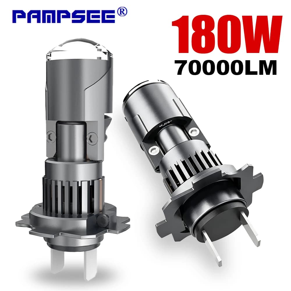 H7 H4 LED Laser Lens 1:1 Wireless LED Projector H8 9005 9006 HB3 H11 HB4 Car Headlight Plug&Play Mini Lens Projector Fog Light