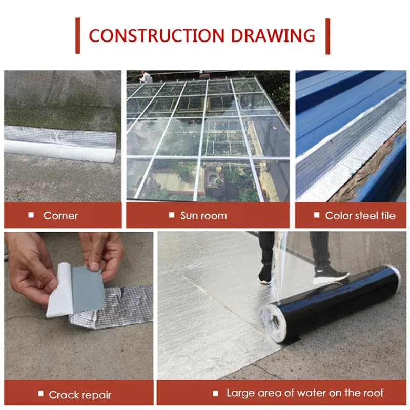 Super Waterproof Tape Self-adhesive Butyl Sealing Tape Roof Repair Sealed Adhesive Sealant Duct Fix Tape Garden Hose Stop Leaks
