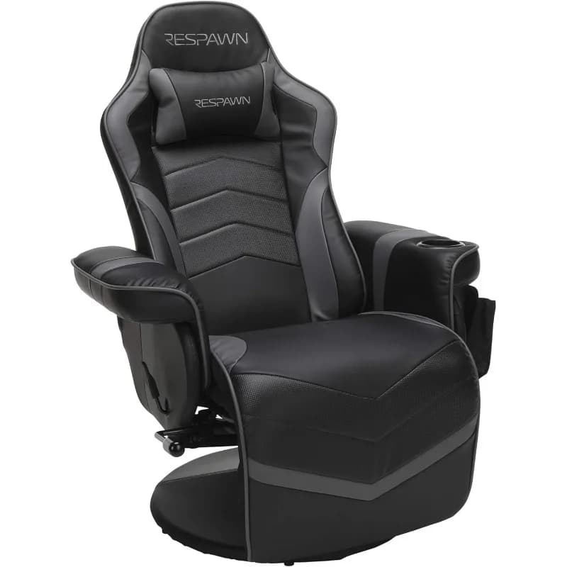 Poltrona da gioco 900 Racing Style reclinabile, sedia da gioco reclinabile, in grigio RSP 900 GRY