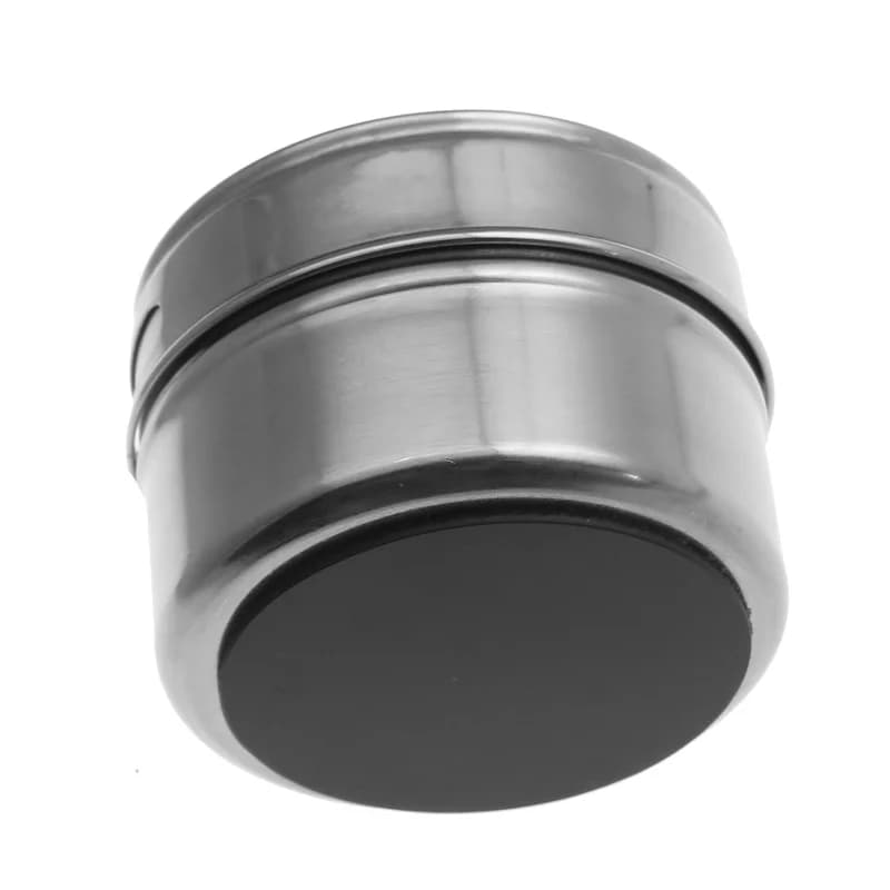 Nuovo Set di Barattoli Magnetici per Spezie in Acciaio Inossidabile, Contenitori per Conservazione Spezie, Utensili per Pepe e Condimenti con Etichette per Spezie