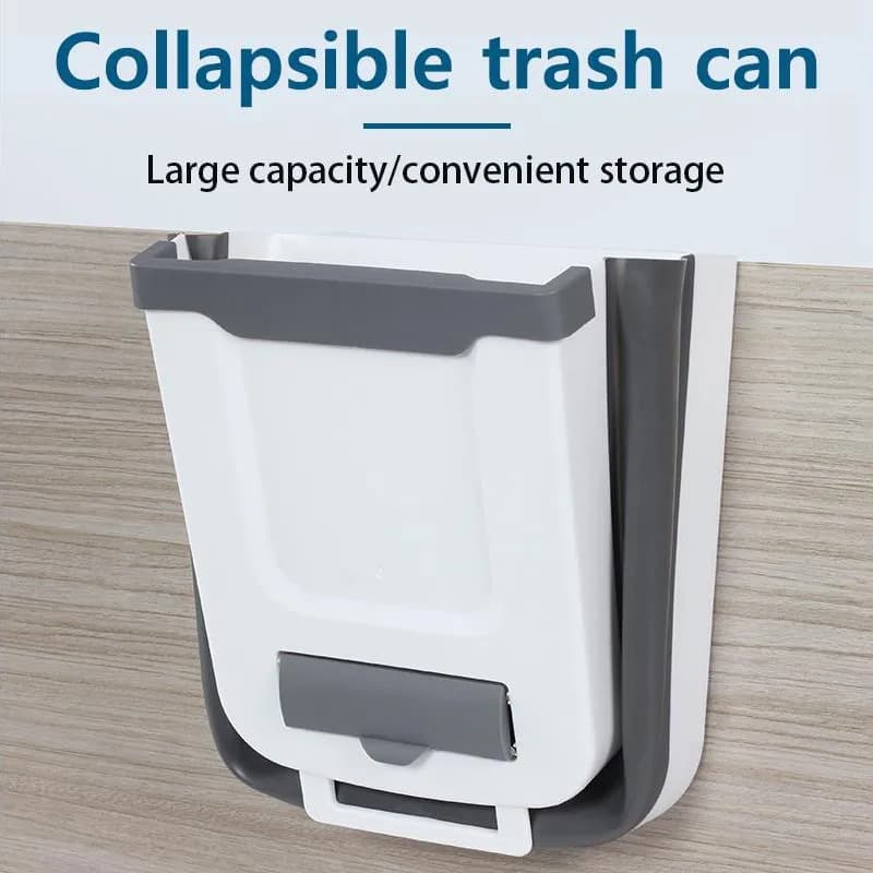 Bidone della spazzatura sospeso, armadietto pieghevole per contatore dei rifiuti, montato a parete, per campeggio, roulotte portatile, camper, auto