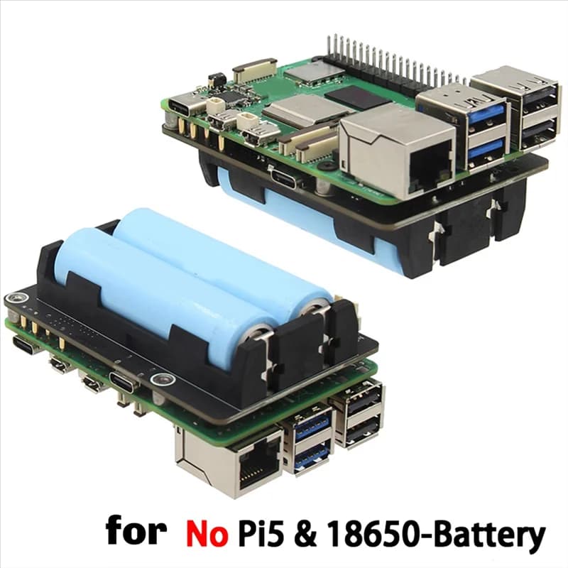 New--X1200 For Raspberry Pi 5 UPS Power Management Expansion Board for 18650-Li battery (Not included)