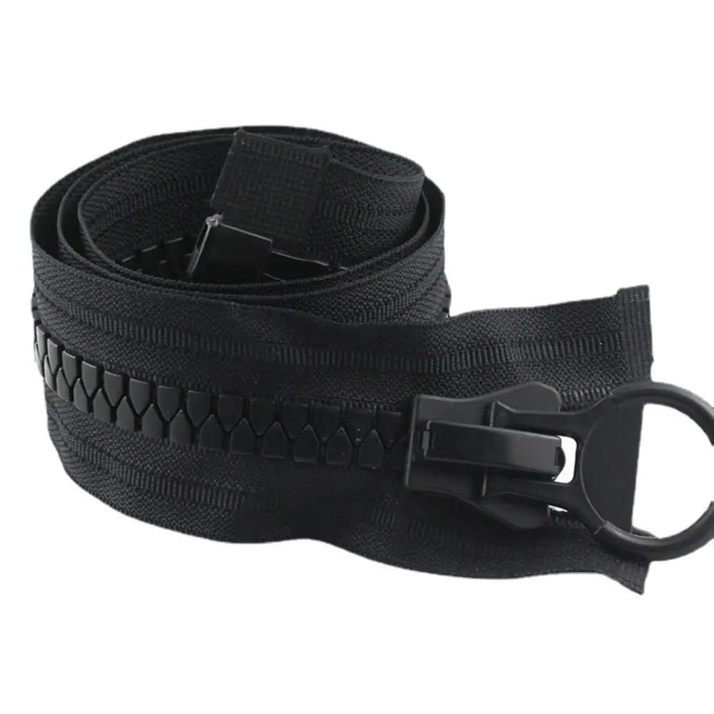 8 # cerniere in resina cerniera lunga aperta per piumino cappotto tenda Kit di riparazione Zip borse da cucito su misura accessori materiale