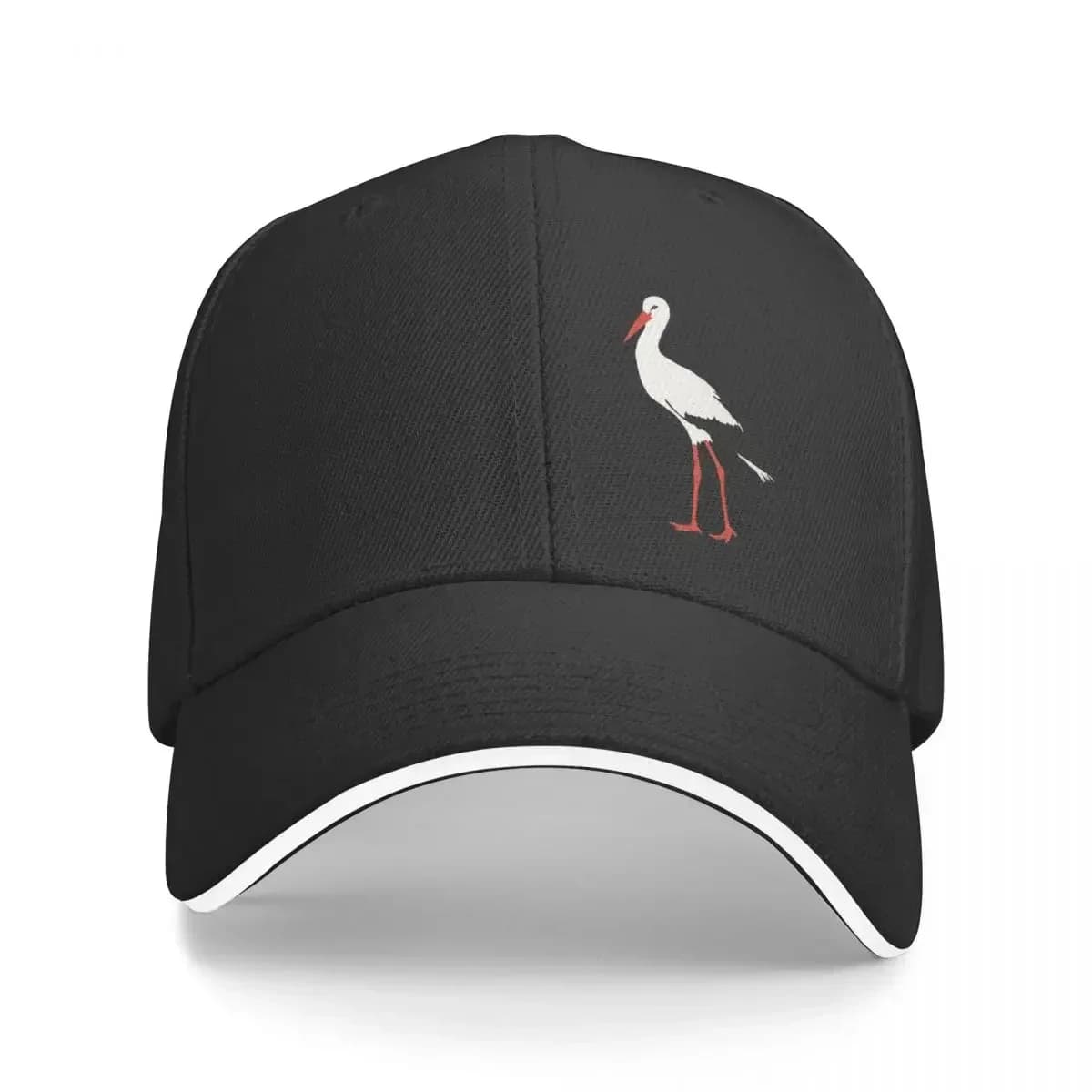 White stork Baseball Cap Golf Wear tea Hat Snap Back Hat Fishing cap Women Men's