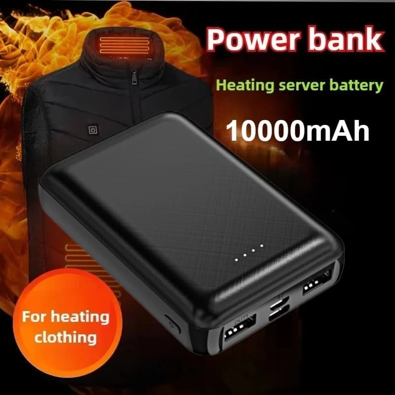 2 pz/lotto 16000mAh Power Bank con 3A Dual USB per riscaldare abbigliamento, coperta riscaldante Power Bank, tovaglietta riscaldante a batteria, gilet.