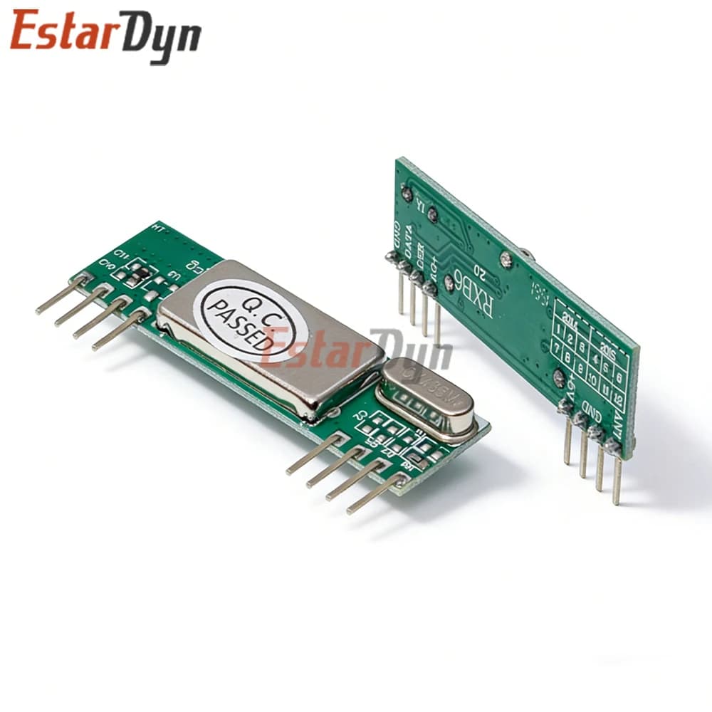 Receiving module RF Superheterodina Estardyn RXB6 433MHz, High Sensitivity and Low Consumption for Arduino ESP8266 3.3V/5V