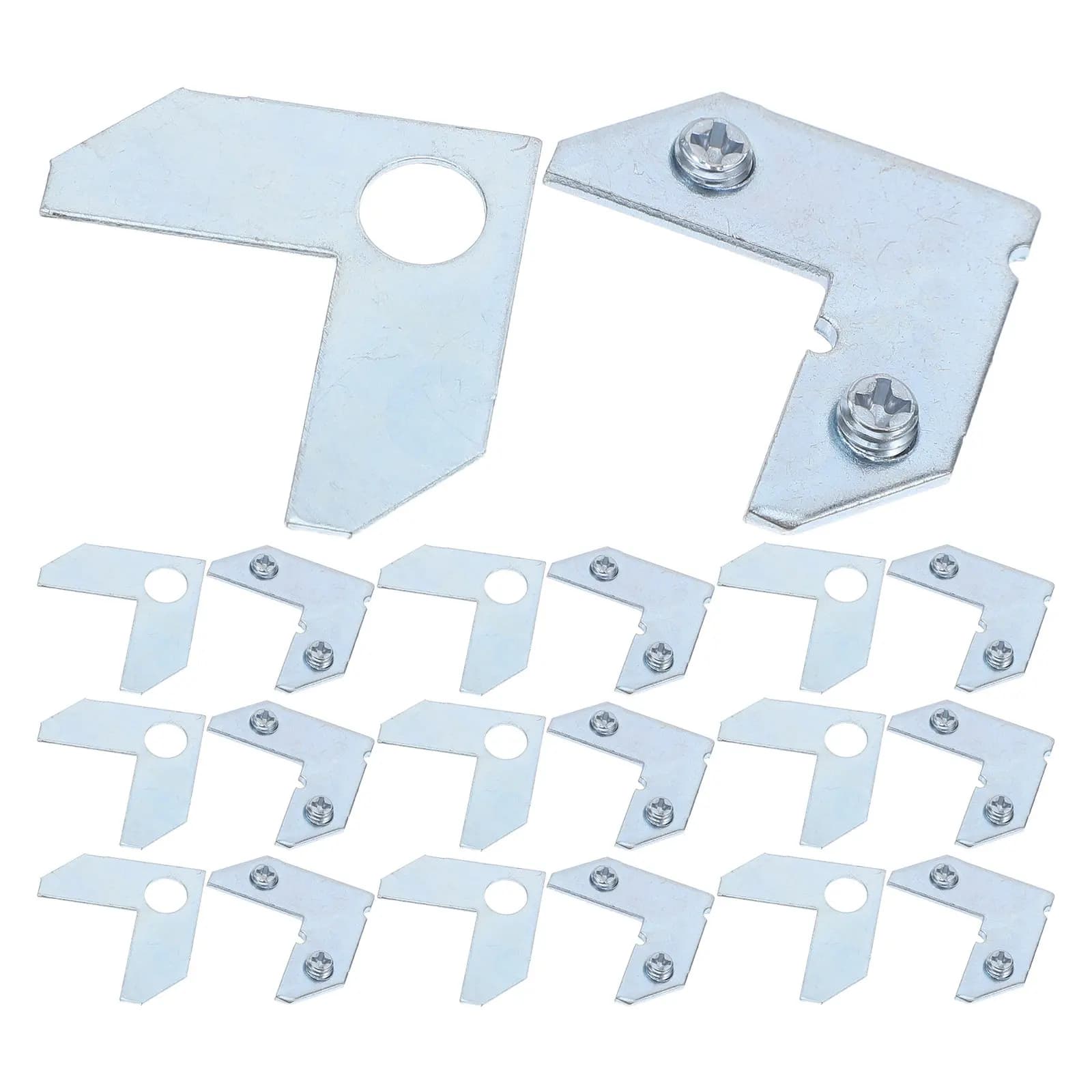 50 Pieces Brackets Brackets for Frames, 90 Grade Metallic Supports, Robuste L Brackets for Fixing Frames Fai-da- ♪