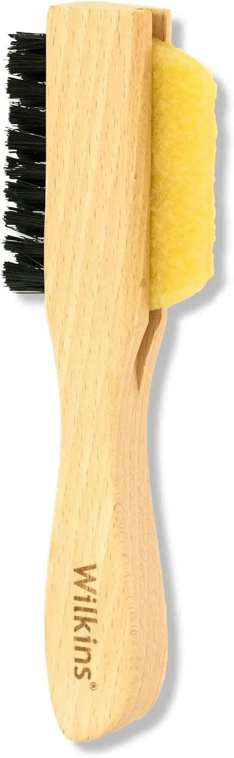 Suede Shoe Cleaner Brush - 2-in-1 Rubber Eraser & Bristle Brush for Nubuck, Leather