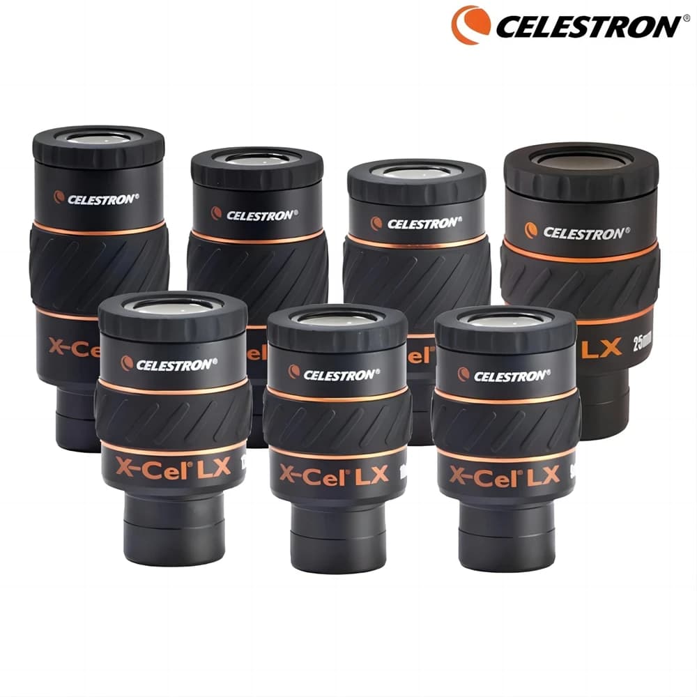Celestron X-CEL LX da 1,25 pollici serie 60 ° Oculare per telescopio 2,3/5/7/9/12/18/25 mm