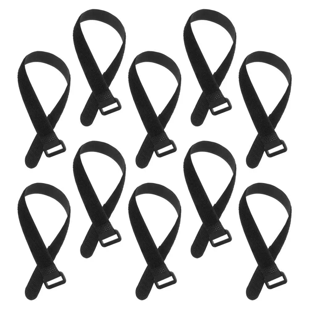 Set di 10 Cinghie per Tappetino Yoga in Nylon con Chiusura a Strappo, Riutilizzabili e Regolabili, per Trasporto e Conservazione, Uso Domestico e in Palestra