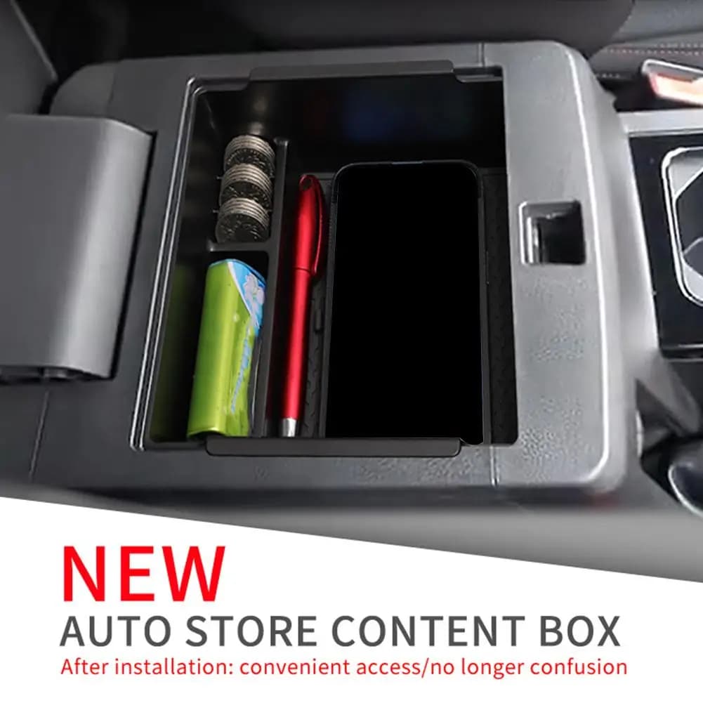 For Mitsubishi L200/Triton 2024-2025 Car Center Arm Storage Box Armrest Storage Box Console Organizer Box Accessories