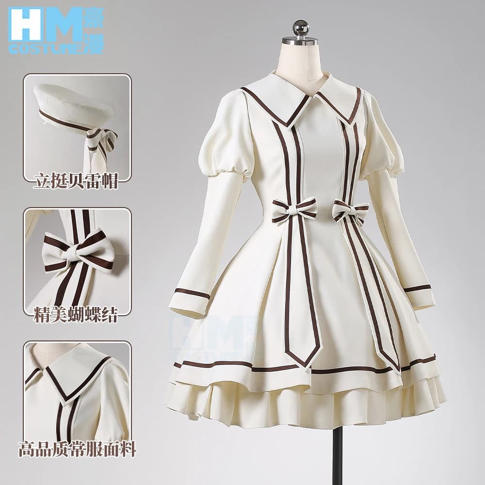 2026 nuovo Kinomoto Sakura Costume Cosplay Per Halloween Natale Card Captor Sakura Gioco di ruolo Oceanarium Appuntamenti quotidiani Vestito dolce