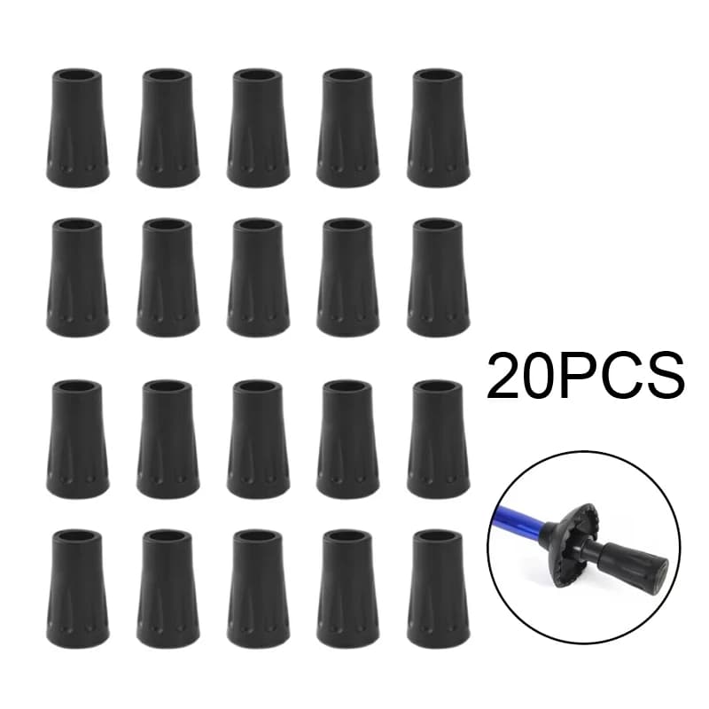 10/20 pieces hiking stick by Trekking head walking stick protect spare tips