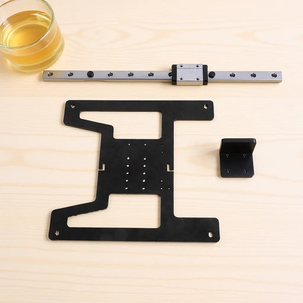 Kit di Aggiornamento Piastra Carrello Y per Stampante 3D, in Lega di Alluminio, con Accessori per Piano Riscaldato e Guida Lineare, per Ender-3 V2, Componenti per Stampa 3D