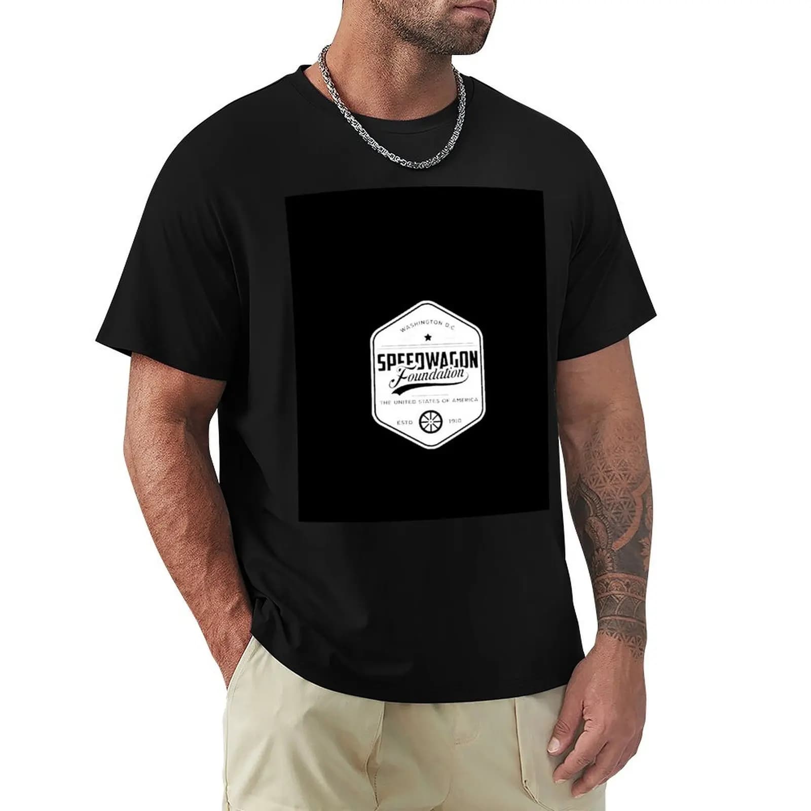 Speedwagon Foundation Retro Shirt T-Shirt UV Sun Protection Tee Shirt