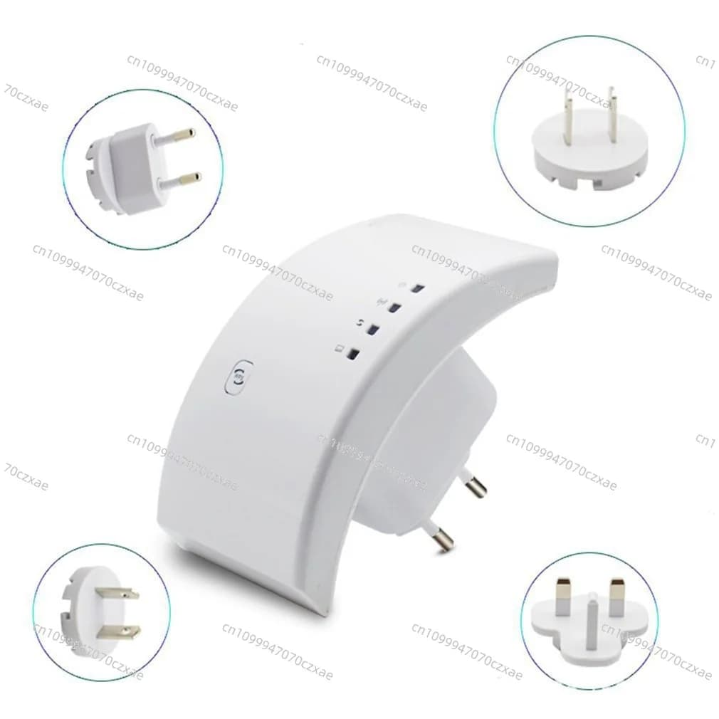 300Mbps WiFi Repeater, Wireless Signal Booster Range Extender for Home Use