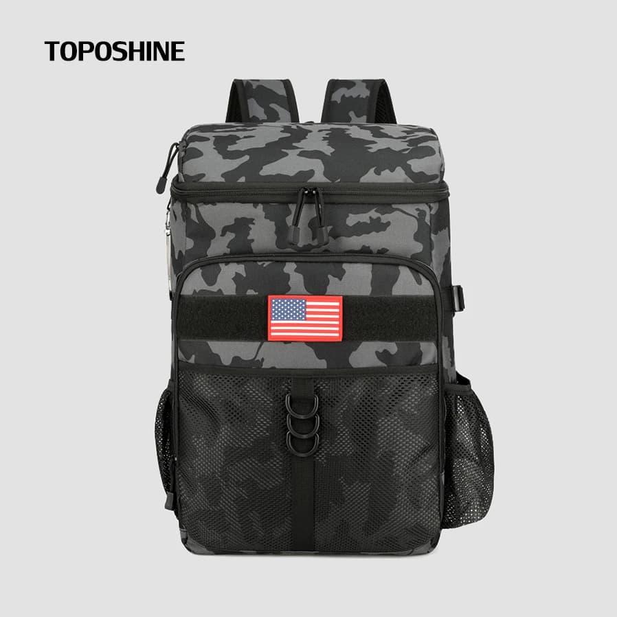 Zaino tattico Toposhine da 25 litri per uomo e donna Borsa da sopravvivenza per campeggio all'aperto Zaino isolante per picnic Escursionismo con portabottiglie