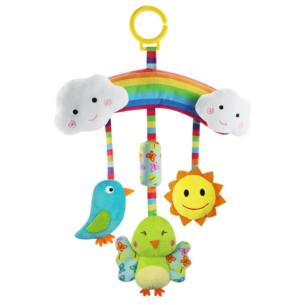 Play Arch Plush Animal Baby Toys Soft Sensory Rattles Colorful Bell Stroller Hanging Toy Teether Infant Activity Center Toddler