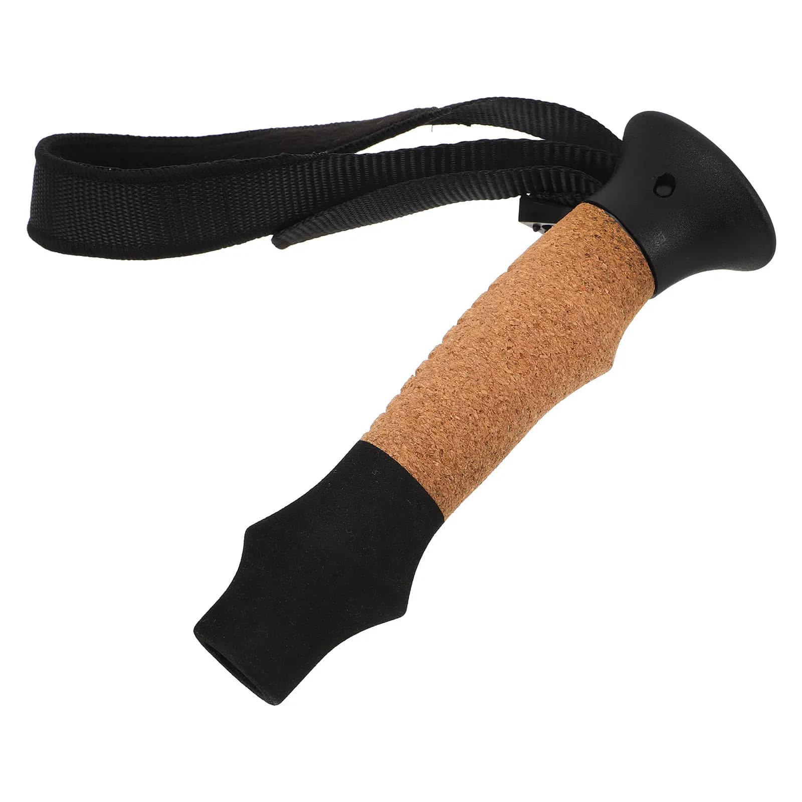 Replacement handle for Trekking, Lightweight, cork and plastic, with Stabilizing wrist strap for hiking, trekking and mountaineering