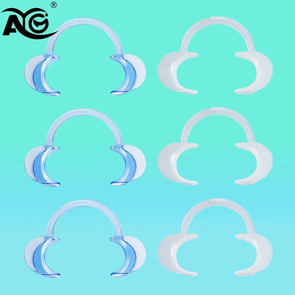20Pcs AG C Shape Mouth Opener Mouth Gag Dental Tools Cheek Retractor Mouth Spreader Lip Oral Clean Opener Dentist Materials