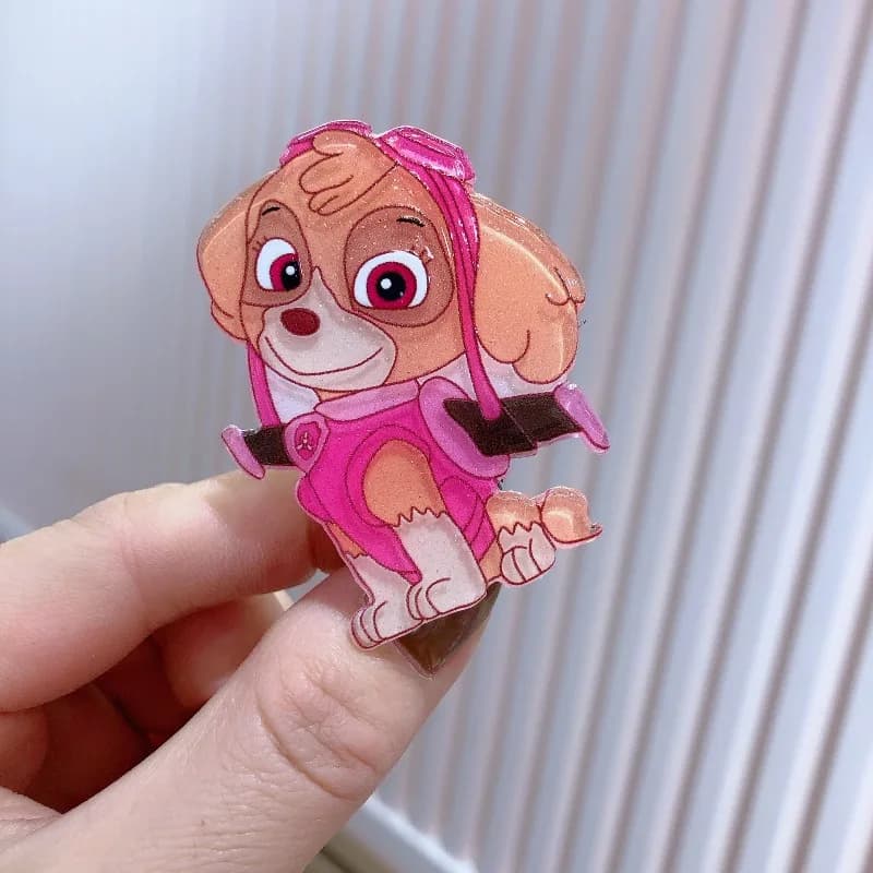 Paw Patrol Cute Dog Pattern Hair Clip Fashion Cartoon Hair Accessory Side Clip Hairpin Practical for Daily Wear and Decoration