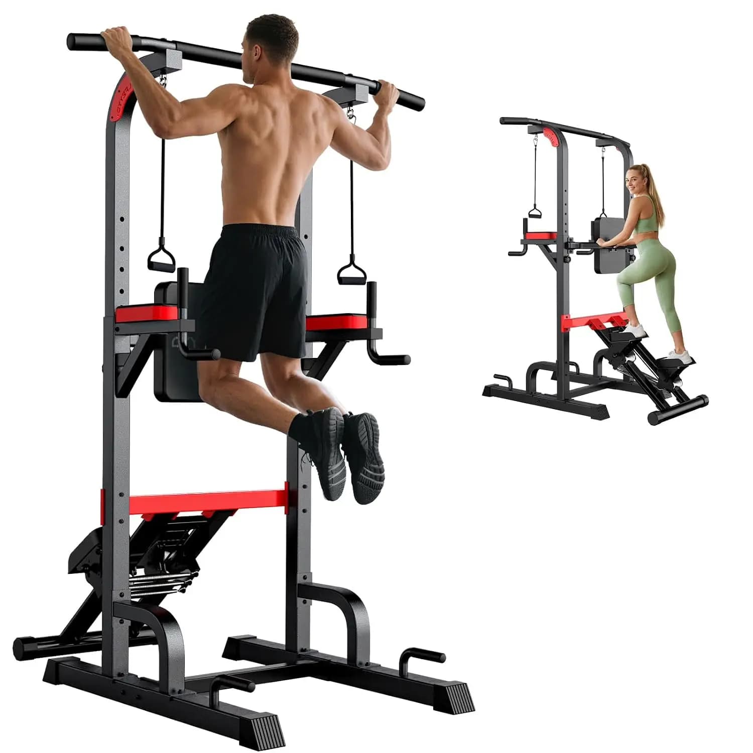 Power Tower Pull Up Bar Free Standing,Home Gym Strength Training Equipment, Customized