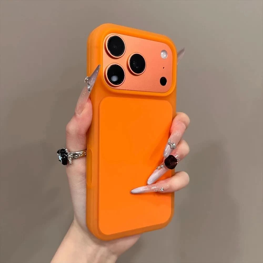 Custodia Fashion Candy in Gelatina Monocolore per Apple iPhone 17 Pro Max 15 16 con Pulsante di Controllo Fotocamera AI, Antiurto, Effetto Pelle, Cover Funda