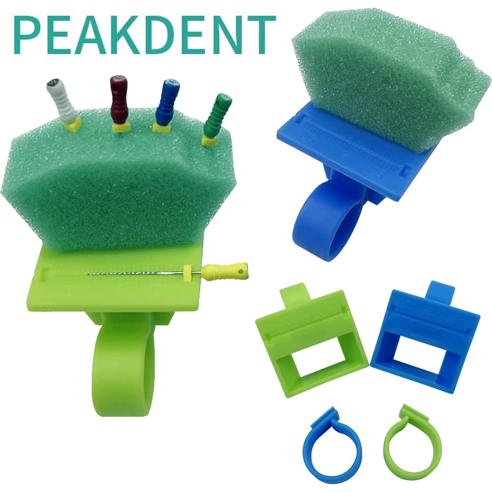 Dental Measuring Instruments Endodontics Radicular Channel Files Ring Supports for finger Endo Sponge for oral cleaning Teeth whitening