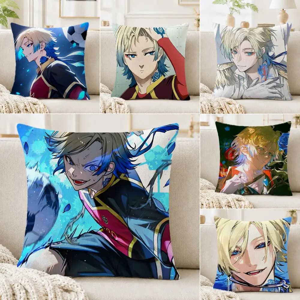 Character Michael Kaiser Cushion Cover Linen Cushion Cover, Double-Sided Printed Pillow Cover for Sofa Home Decor