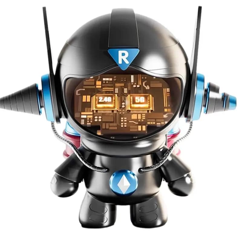 Telecamera IP ABKN 5MP Wireless WIFI per Sicurezza Domestica, Telecamera Robot per Monitoraggio Bambini con Visione Notturna per Interni