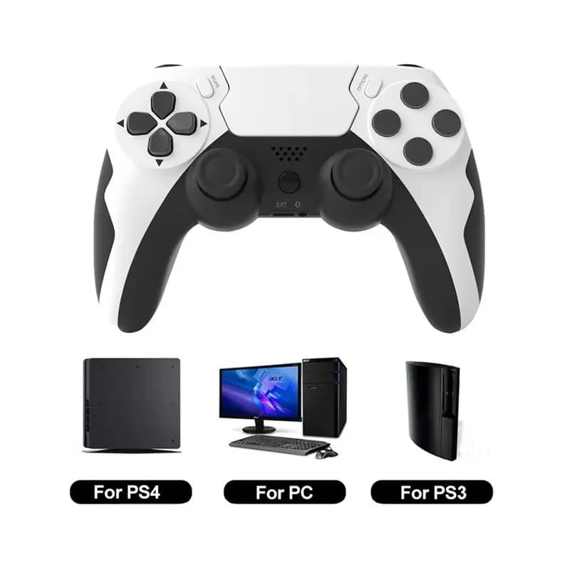 GAMINJA P48 Wireless Gamepad with six-axis gyroscope game controller for PS4 console PS3 wins 7 8 10 Joystick for double vibration PC