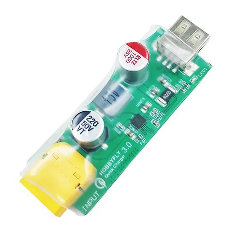 Caricabatterie USB AB25 3S-6S a ricarica rapida con connettore XT60 per batterie di aeromodelli RC, elicotteri e FPV Racing