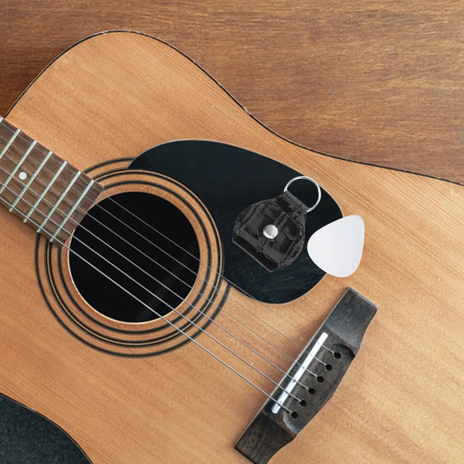 Set di 3 Portaplettro per Chitarra, Mini Portachiavi, Borsa Compatta per Conservazione, Organizzatore per Plettri, Accessori per Chitarra