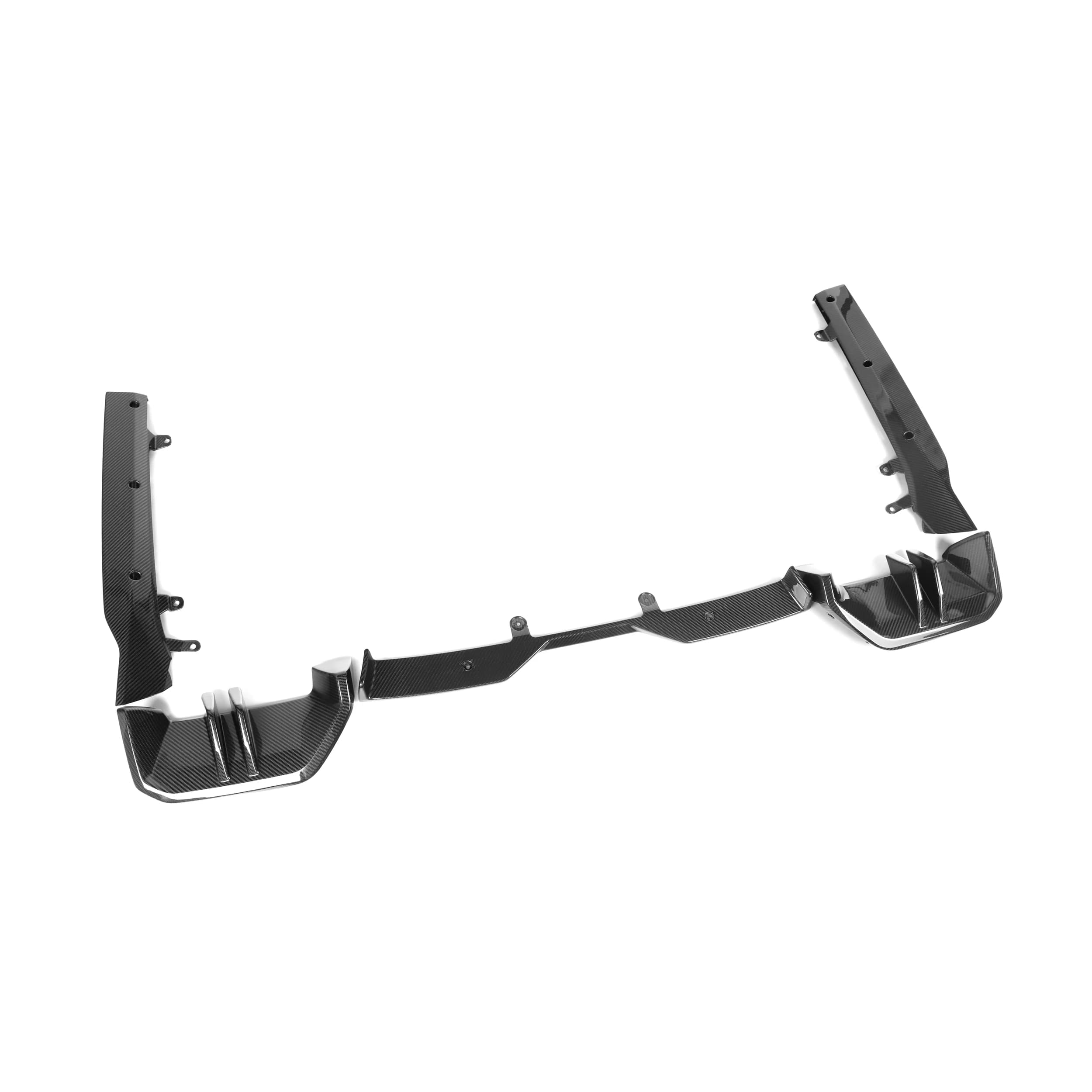 Product Customization Carbon Fiber MP Style Rear Diffuser Splitters 5 PCS Fit forBMW 5 Series G60 4-Door 2024+ Rear Bumper