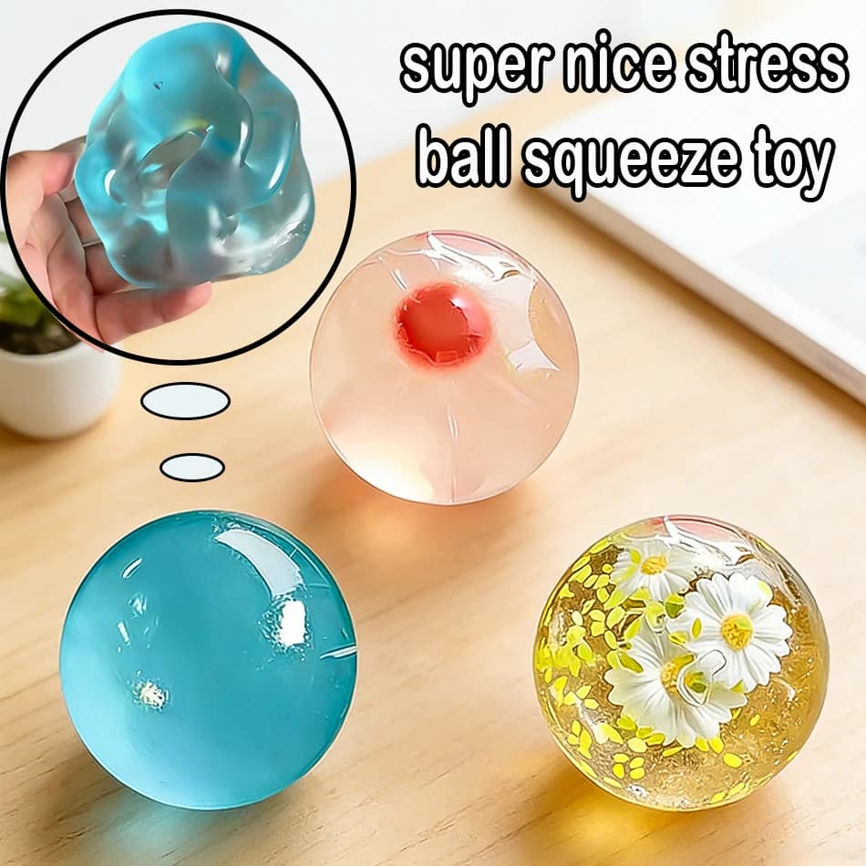 Palline Antistress Carine, Giocattoli Decompressivi a Lenta Risposta, Giocattoli Antistress Fidget, Palline Morbide in Pasta Soffiata, Regali per Adulti, Regalo per Festività
