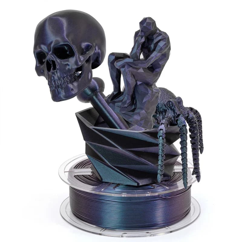 Titanium Chameleon PLA 3D Printer Filament, 1KG Spool