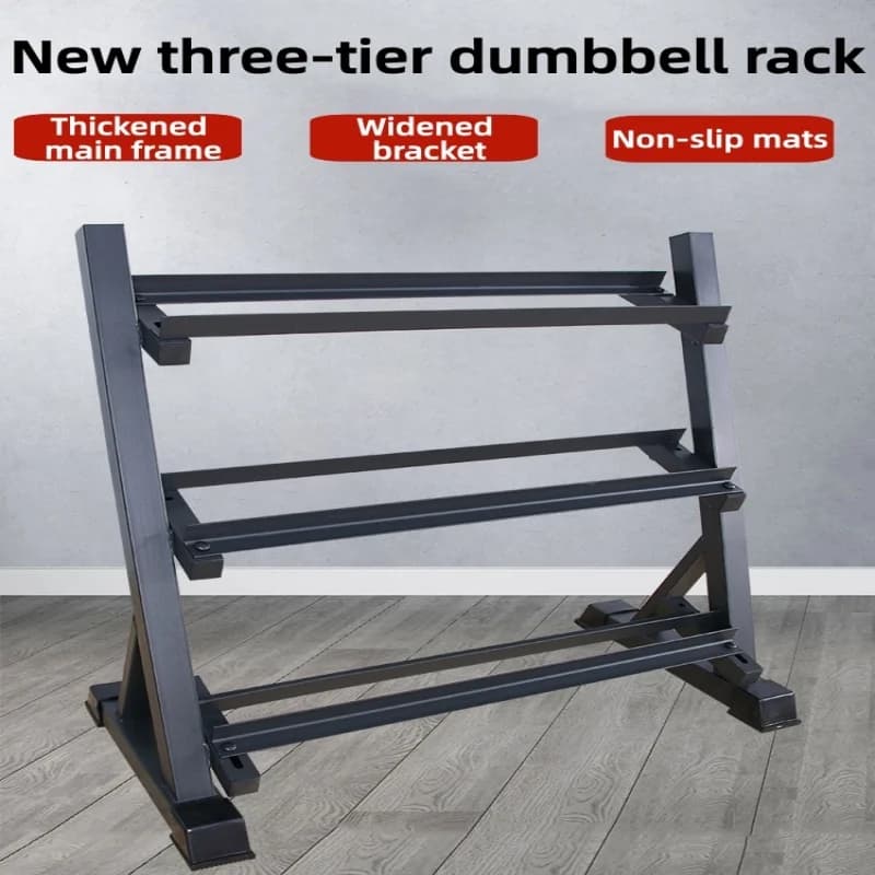 Supporto per manubri regolabile esagonale a tre strati per attrezzature per il fitness domestico, stoccaggio con manubri, attrezzature per il fitness portatili