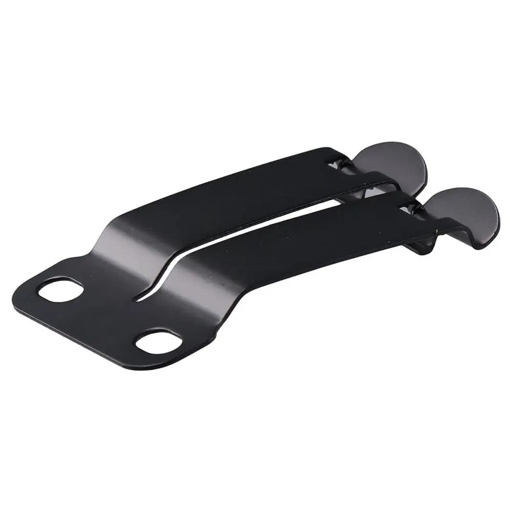 Clip da cintura nera discreta in metallo con viti Clip monoblocca Clip di fissaggio Fondine Fodere Fermasoldi