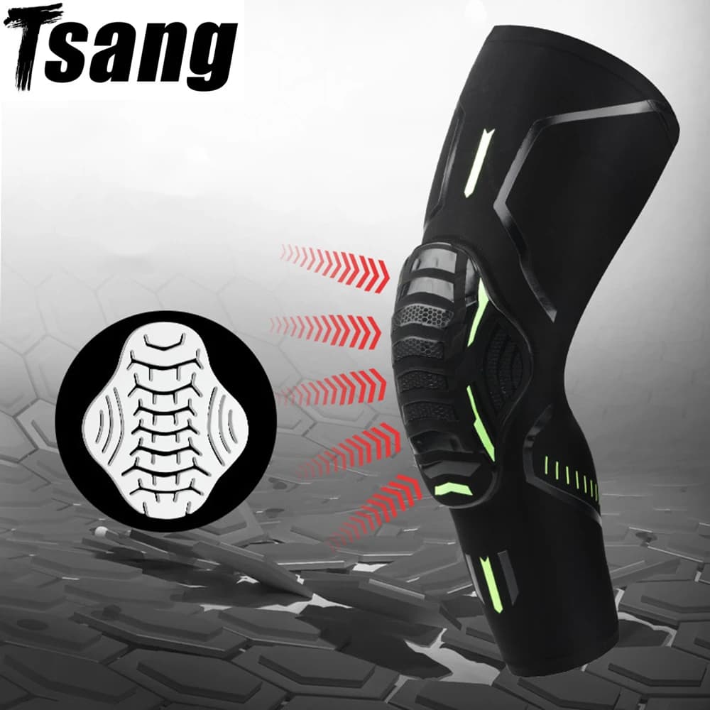 Ginocchiera Sportiva Antiurto, Supporto Elastico in Nylon per Ginocchio, Compressione del Menisco, per Basket e Pallavolo
