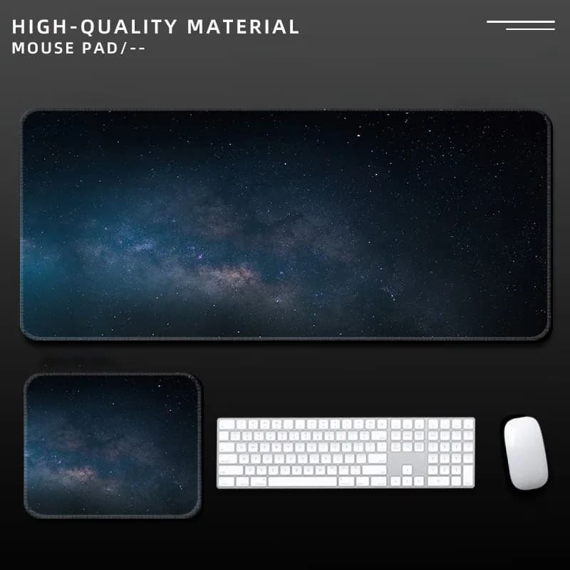 Galaxy Starry Sky Large Mouse Pad Milky Way Space Universe Rubber Desk Mat Non-Slip Keyboard Pad for PC Office Gaming Setup