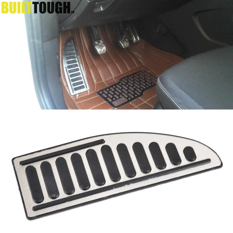 Chrome Poggiapiedi Pedale Copertura Poggiapiedi Pad Trim Refit Misura Per Ford Focus Mk2 Mk3 Escape Kuga c-Max s-Max Mondeo Mk4 Fiesta Mk7