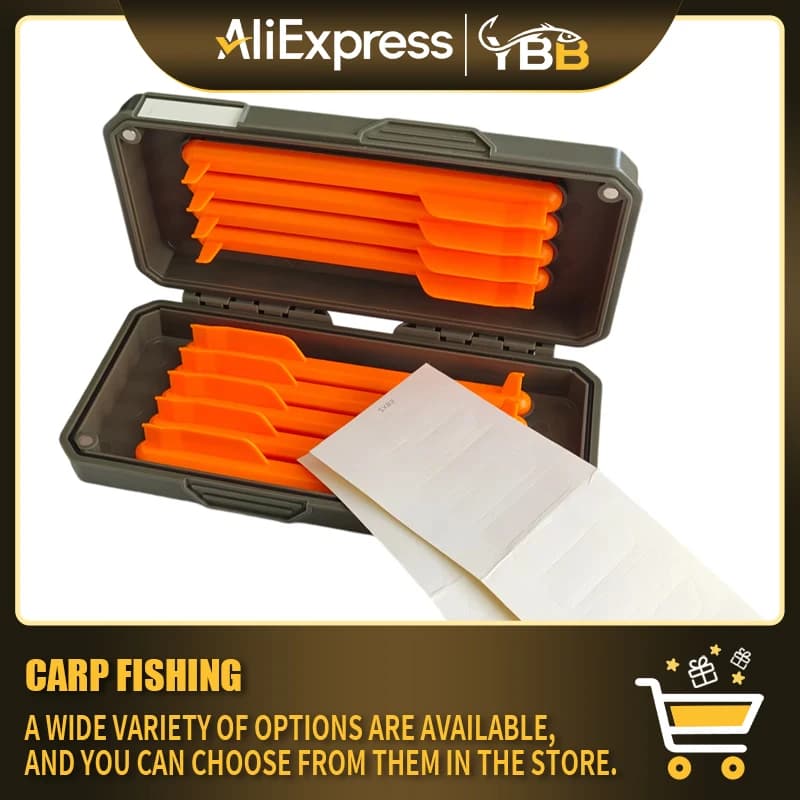 European Carp Fishing Rig Storage Box with 9 Magnetic Rig Winders for Hair Rigs, Hooks and Swivels