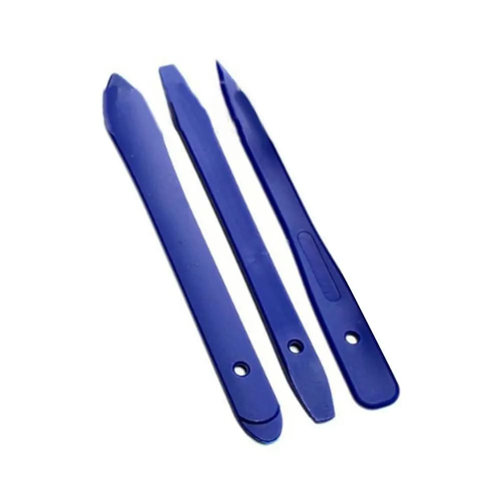 Set di strumenti per la rimozione del rivestimento dell'auto da 12 pezzi Kit di rimozione del rivestimento del pannello della porta in metallo blu Superficie liscia resistente all'usura