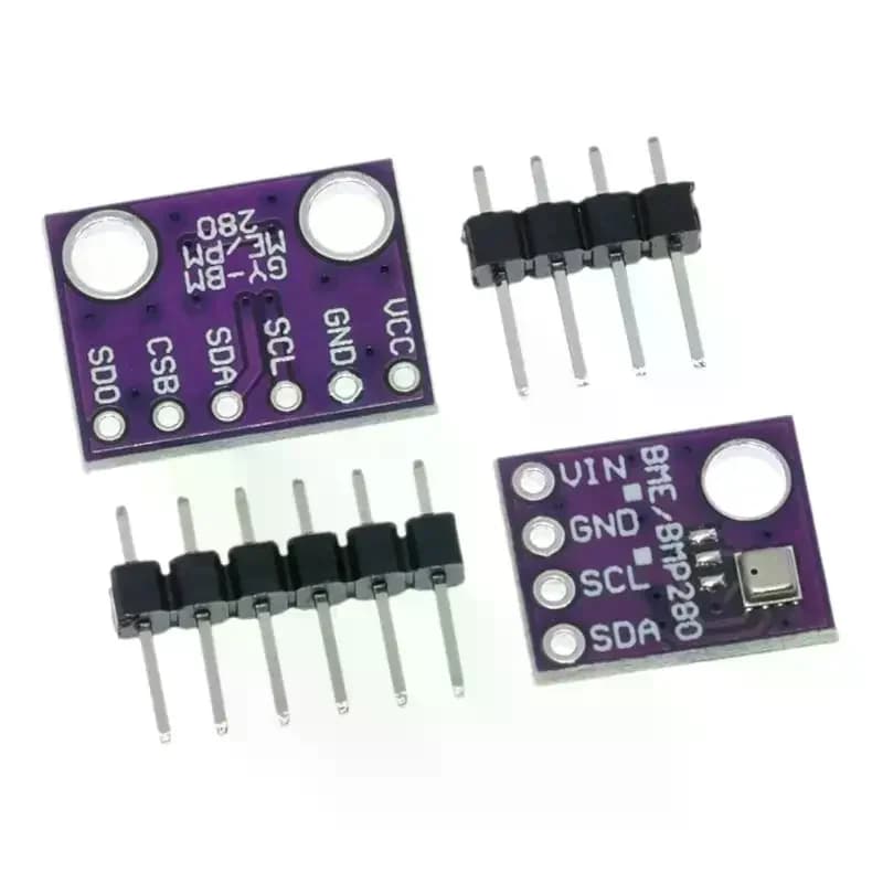Set di Moduli Sensore di Temperatura, Pressione Barometrica e Accelerometro BME280 5V 3.3V con Interfaccia I2C SPI e Modbus Digitale