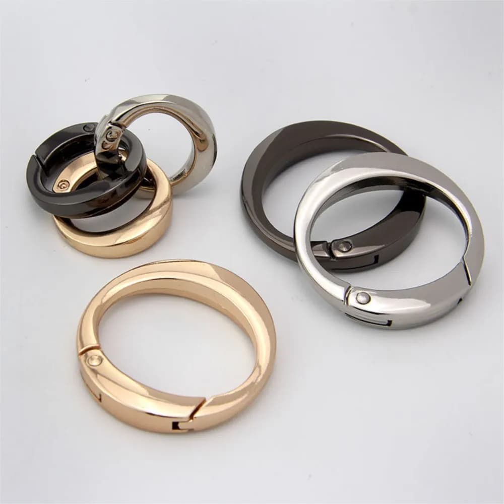 5 Pz/Lot Metal Or Ring Openable Round Closure Spring Keychain For Bag FAI FROM TE Dances Hook Cat Chain Buckle Jewelry Connector Accessories